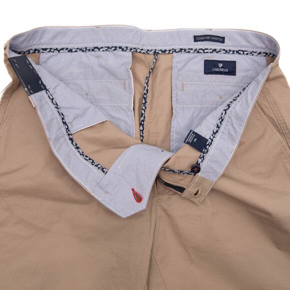 Daniel Cremieux Khaki Madison Flat Front Comfort Stretch 9" Shorts Size 42 - Picture 4 of 8